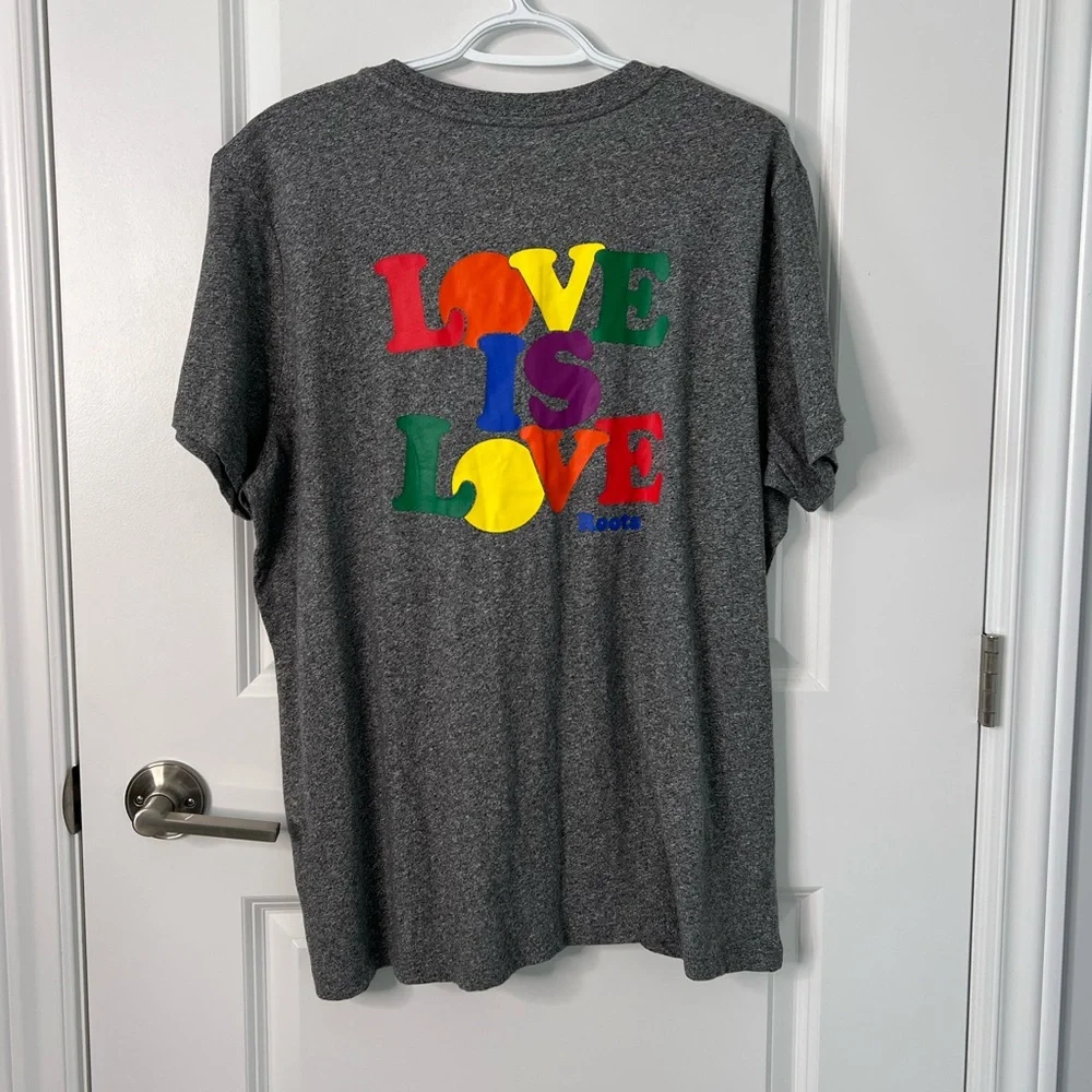 NWT Roots Love is Love Pride Tshirt - Picture 3 of 5